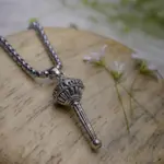 Silver Hanuman Ji Gada Pendant ( Blessings & Protection)- Abhimantrit - Image 4