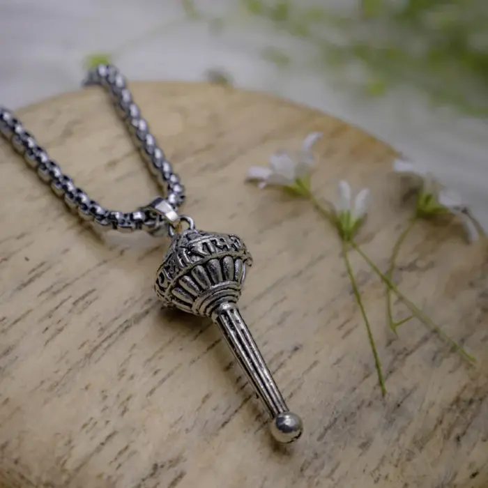 Silver Hanuman Ji Gada Pendant ( Blessings & Protection)- Abhimantrit - Image 4