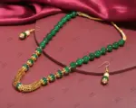 Indian Bridal Wedding Jewelry, Semi-Precious Beaded Design - Image 2