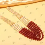 Indian Bridal Wedding Jewelry, Semi-Precious Beaded Design