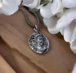 Silver Plated 3D Bajrangbali Hanuman Ji Necklace - Image 2